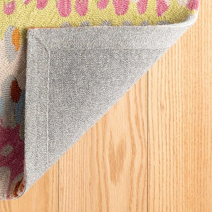 Dash and Albert Paint Chip Wool Area Rug - 3' x 5' Confetti Graphic Hand Micro Hooked Accent Rug - Durable, High Traffic Areas Hallway, Living Room, Stairs