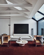 Hand-Tufted Wool Round Area Rug – Soft Premium Wool Carpet for Living Room, Bedroom & Home Décor – 9X9 ft| Deep Wine – Durable, Non-Slip Backing, Handcrafted Rug