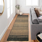 Moroccan Kitchen Runner Rug, 2x6 Ultra Soft Rugs Runners for Hallways Non Slip, Washable Bathroom Runner Rugs Vintage Rug for Kitchen Entryway Laundry Bedroom