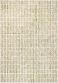 Hand-Tufted 100% Wool Area Rug – Unique Modern Geometric Grid Pattern, Soft Plush Textured Carpet for Living Room, Bedroom, Dining Room & Entryway (Light Green, 8' x 12')