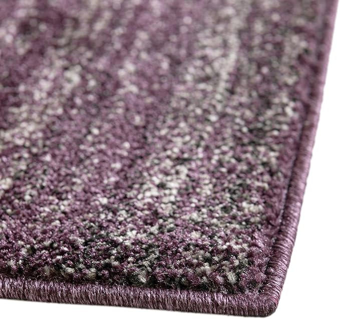 Rugs.com Angelica Collection Rug – 5' x 8' Violet Medium Rug Perfect for Bedrooms, Dining Rooms, Living Rooms