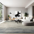 Joydeco 8x10 Area Rugs for Living Room, Washable Modern Abstract Non Slip Soft Rug, Low Pile Carpet for Bedroom, Dining Room, Home Office, Pet & Child Friendly, Beige & White & Dark Gray