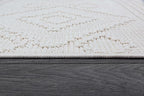 Beverly Rug Micro Loop Large Area Rug White 10x14 Modern Luxury Boho Geometric Durable Indoor Area Rugs for Living Dining Room Office Stain Resistant Non Shedding Casual Indoor Carpet White 10 x 14
