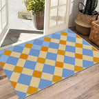 Checkerboard Rug 3x5 - Retro Geometric Rugs for Bedroom Non Slip Low Pile Machine Washable Area Rugs for Living Room Kitchen, Checkerboard Carpet House Decor & Gifts