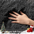 Ophanie 7x9 Black Rugs for Living Room, LargeFluffy Shag Fuzzy Plush Soft Living Room Area Rugs, Floor Shaggy Carpets for Bedroom, Carpet for Kids Boys Girls Dorm Nursery Home Decor Aesthetic