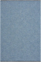 LUXE WEAVERS Modern Farmhouse Blue 6x9 Washable Area Rug, Anti-Slip Diamond Pattern Carpet