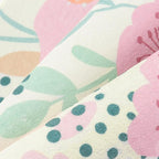 Floral Runner Rug 2x6 Washable Hallway Pink Bedroom Non Slip Cute Long Kitchen Carpet Botanical Indoor Soft Accent Rug for Bathroom Dining Laundry Living Room