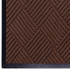 M+A Matting WaterHog Diamond-Pattern Commercial Grade Entrance Mat, Indoor/Outdoor Floor Mat 3' Length x 2' Width, Dark Brown