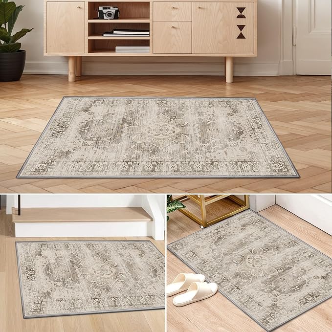 24" x 36" Washable Indoor Doormat 2x3 Entry Rug Welcome Mat Front Door Mat Non-Slip