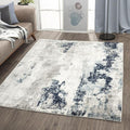 LUXE WEAVERS Kimberly Collection Ivory 4x5 Modern Abstract Area Rug