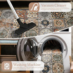 Washable 2'x3' Non Slip Rug Vintage Soft Low Pile Lightweight Small Area Rugs for High-Traffic Areas (Entryway, Kitchen, Hallway), Farmhouse Decor