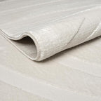 Abani Zen 4' x 6' Cream Rug – Neutral Modern Linear Pattern, Medium Soft Area Rug for Living Room & Bedroom, Durable & Easy to Clean