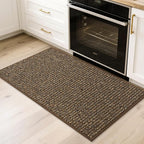 BEQHAUSE 2x3 Entryway Rug Indoor Door Mat Non-Slip Washable, Hallway Rugs Absorbent & Stain Resistant Hall Carpet Runner Rugs for Entryway, Front Door Floor Mats Laundry Room Rugs for Entry, Brown