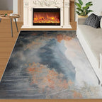 6x8 Autumn Forest Classroom Rugs - Mountain Scenery Playroom Rug, Oriental Charm Carpet Area Rug for Girls Bedroom Kids Room Basement Office Classroom