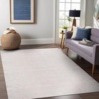 Beverly Rug Easy Jute Off White Rug 8x10 Solid Washable Durable Outdoor Indoor Area Rugs for Living Dining Room Patio Office Stain Resistant Non Shedding Casual Indoor Outside Carpet 8 x 10 Off-White
