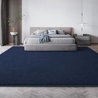 Large Modern Area Rugs for Living Room Bedroom, 5x8 Feet Navy Blue Ultra Soft Solid Thickened Memory Foam Indoor Minimalist Carpets, Non-Slip Comfy Rugs for Boys Girls Nursery Kids Room Home Décor