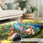 Peacock Rug 3x4-3x4 Rug, Wonderful Peacock Area Rugs for Bedroom, Nature Rugs for Living Room, Modern Style Washable Mat, Aesthetics Carpet - Peafowl Home Decor & Gifts