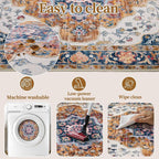 Ciicool Washable Non Slip Runner Rug, 2x6ft Hallway Rug Vintage Kitchen Rugs Carpet for Entrance Bedroom Laundry Bathroom Decor