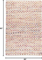 Dash and Albert Torrey Wool Area Rug - 3' x 5' Multicolor Geomatric Handwoven Accent Rug - Durable, Low Pile, Guest Room, Home Office, Dining Room - Premium Luxury Hotel Quality Soft Breathable