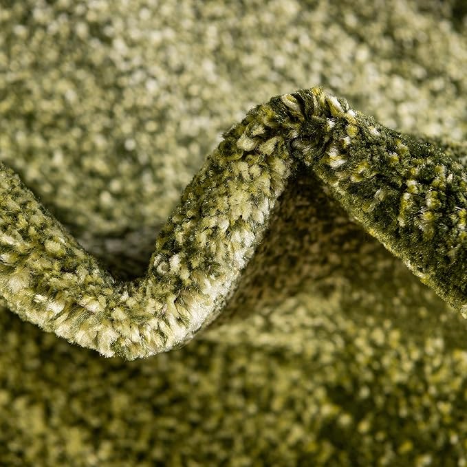 Rugs.com Angelica Collection Rug – 8 Ft Runner Light Green Medium Rug Perfect for Hallways, Entryways