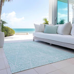 Addison Rugs Chantille ACN591 Aqua 10' x 14' Indoor Outdoor Area Rug, Easy Clean, Machine Washable, Non Shedding, Bedroom, Living Room, Dining Room, Kitchen, Patio Rug
