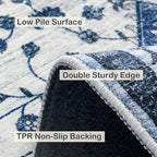 2x6 Area Rug,Boho Vintage Oriental Washable Rugs,Collapsible Area Rug for Bedroom, Entryway, Kitchen, Bathroom