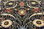 Unique Loom Espahan Collection Area Rug - Cape Cod (7' 10" Square, Navy Blue/ Black)