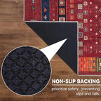 Keen Home Design 9x12 Rug - Machine Washable Area Rug with Non-Slip Backing, Ideal for Living Room, Dining Room, Bedroom - Vintage, Easy Clean, Durable, Low Pile Rug - (9' x 12')
