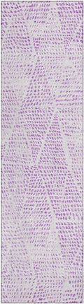 Addison Rugs Chantille ACN591 Purple 2'3" x 7'6" Indoor Outdoor Hallway Runner Rug, Stain Resistant Washable Kitchen Area Carpet for Bathroom, Laundry and Bedroom Rug