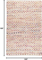 Dash and Albert Torrey Wool Area Rug - 9.5 X 13.5 Multicolor Geomatric Handwoven Accent Rug - Durable, Low Pile, Guest Room, Home Office, Dining Room - Premium Luxury Hotel Quality Soft Breathable