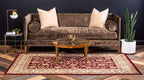 Unique Loom Voyage Collection Traditional Oriental Classic Intricate Design Area Rug (4' 0 x 6' 0 Rectangular, Red/Gold)
