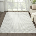 LUXE WEAVERS Geometric Greek Pattern Area Rug, Cream, 6'X9'