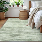 5x7 Modern Abstract Area Rug for Bedroom, Lime Green Large Super Soft Washable Rug with Non-Slip, Non-Shedding Rugs for Living Room, Indoor Door Mat for Home Décor