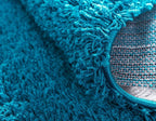 Unique Loom Solid Shag Collection Area Rug (6' 1" x 9' Rectangle, Turquoise)