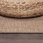 CAMILSON Easy Jute Rug 2x3, Indoor Outdoor Natural Color Farmhouse Area Rugs for Living Room and Kitchen Rug, Solid Boho Woven Design, Easy-Cleaning, Washable Outside Carpet Alfombras (2 x 3)