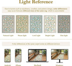 Collive Runners Rug for Hallway 2.6x8, Jungle Animal Washable Kitchen Runner Carpet Non Slip Soft Bathroom Mats, Beige Low Pile Stain Resistant Entryway Rugs for Bedroom, Indoor Decor