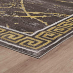 GLORY RUGS Area Rugs Marble 2x7 Brown Carpet Modern Abstract Rug Living Room Dining Bedroom Rug