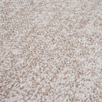 Paco Home Modern Area Rug Bordered with Geometric Pattern in Brown Beige with Contour Cut, Size: 2'8" x 9'10"