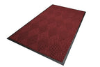 WaterHog Diamond | Commercial-Grade Entrance Mat with Rubber Border – Indoor/Outdoor, Quick Drying, Stain Resistant Door Mat (Red/Black, 4' x 6')
