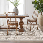 LUMI 8x10 Washable Area Rug for Living Room, Ultra Soft Traditional Vintage Rugs Non Slip with Rubber Backing, Low Profile, High Traffic, Stain Resistant Carpets, Ideal for Bedroom, Dining Room