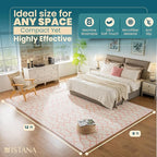 Istana 9x12 Area Rug - Pink 9 x 12 Area Rugs for Living Room - Foldable 9x12 Rugs for Bedroom/Living Room Rug - Stain Resistant Washable Rugs - Eco-Friendly Area Rugs