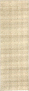 Dash & Albert Hartley Natural Machine Washable Rug, Runner-2.5 X 8 Feet, Natural Plaid Pattern