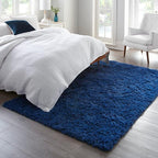 Ophanie 6x9 Blue Rugs for Living Room, Large Fluffy Shag Fuzzy Plush Soft Area Rugs, Floor Shaggy Navy Carpets for Bedroom, Carpet for Kids Boys Girls Dorm Nursery Home Decor Aesthetic