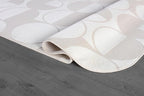 Beverly Rug Modern Geometric Area Rug 8x10 Low-High Pile Durable Soft Abstract Circular Indoor Rugs for Living Dining Room Office Stain Resistant Non Shedding Casual Indoor Carpet Beige White 8 x 10