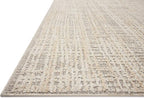 Loloi Amber Lewis Bexley Collection BEX-07 Natural/Dove 9' x 13' Area Rug Neutral, Textured, Living, Bedroom, Dining, Carpet
