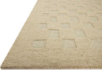 Loloi Leanne Ford Craven Collection CVN-04 Oatmeal/Dove 7'-9" x 9'-9" Area Rug Checkered, Patterned, Neutral, Living Room, Bedroom, Dining Room