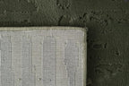 Revival Rugs Shell 3'11"x6'1" Machine Washable Area Rug for Kitchen Bedroom - 100% Recycled Oeko-TEX Certified, Medium Pile, Green
