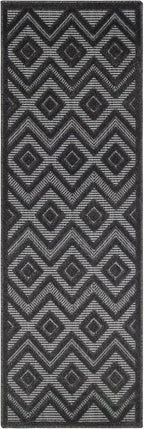 Nourison Home Versatile Charcoal Black 2' x 6' Area Rug - Easy Clean, Non Shedding, Bed Room, Living Room, Dining Room, Kitchen (6' Runner)