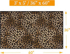 Leopard Rug 3x5 Sexy Modern Print Small Area Rug Washable Kitchen Rugs Non-Slip Carpet for Dining Room,Dormitory Decoration