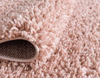 Unique Loom Davos Shag Collection Area Rug - Solid (4' 1" x 6' 1" Rectangle, Dusty Rose)